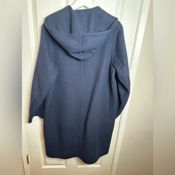 Vince Deep Blue hooded Coat - Picture 5 of 12